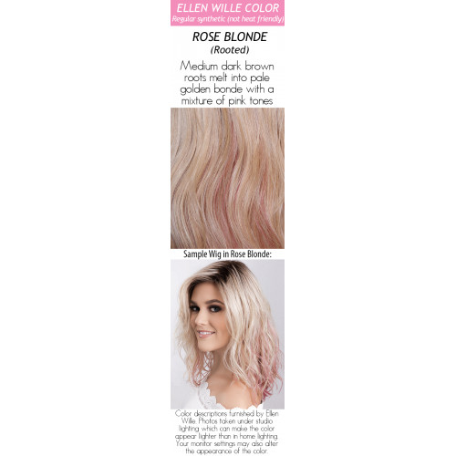  
Color Choices: Rose Blonde (Rooted)